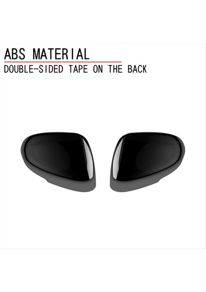 Kapı Ayna Kapatma Stil Dikizli Ayna Kapak Trim Araç Aksesuarları Mitsubishi Outlander 2022-2024 Parlak Siyah (Yurt Dışından) indirimleri