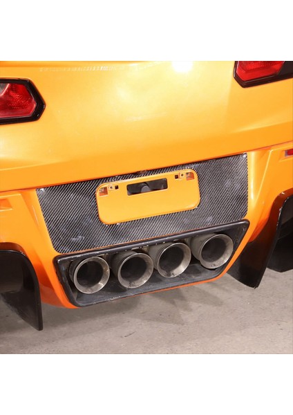 Corvette C7 Için 2014-2019 Yumuşak Karbon Fiber Araç Arka Plaka Çerçevesi Kapak Trim Sticker Aksesuarları (Yurt Dışından) fiyatları