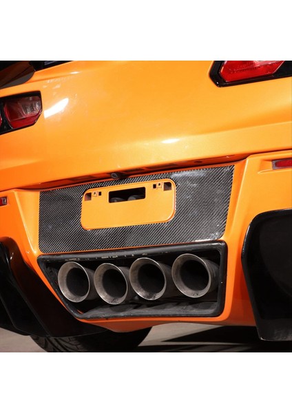 Corvette C7 Için 2014-2019 Yumuşak Karbon Fiber Araç Arka Plaka Çerçevesi Kapak Trim Sticker Aksesuarları (Yurt Dışından) indirimleri