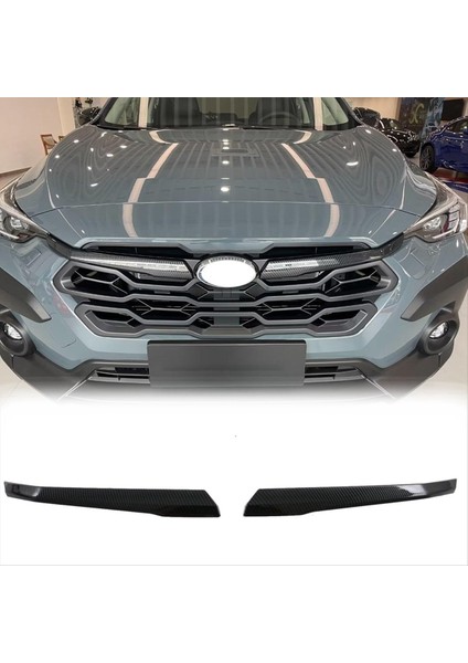 Subaru Crosstrek Için 2023 2024 Araba Ön Izgara Ekleme Kapağı Trim Koruyucu Aksesuarları Abs Karbon Fiber (Yurt Dışından) indirimleri