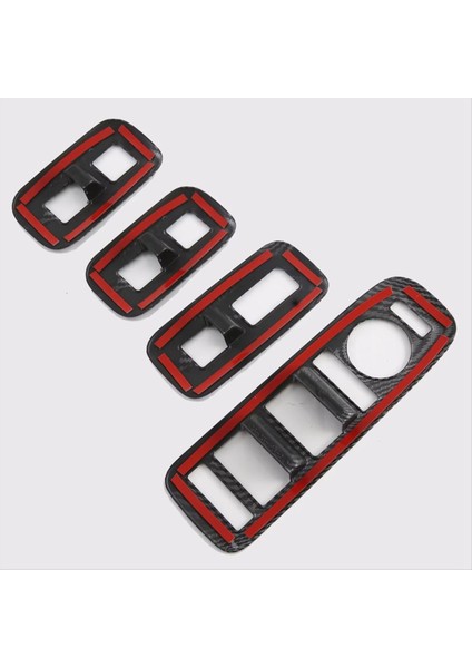 Hyundai Santa Fe Mx5 2024 Lhd Karbon Fiber Araç Pencere Asansör Anahtarı Düğmeleri Kapak Döşeme Aksesuarları (Yurt Dışından) modelleri