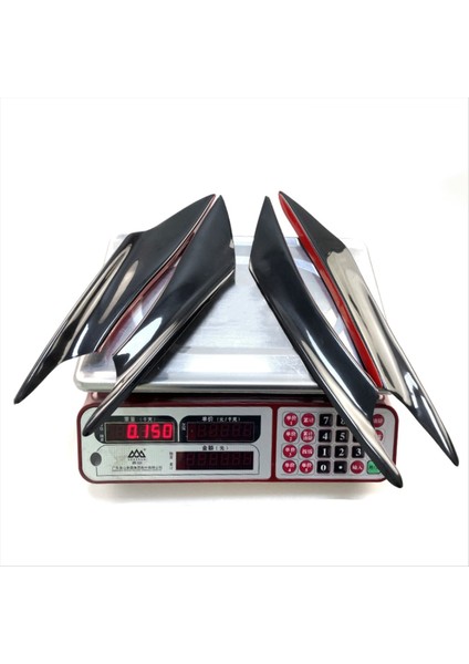 Evrensel Araba Ön Tampon Dudak Splitter, Araba Dış 4 Pack Yumuşak Yasalar Savaş Rüzgar Kılıcı Otomatik Hava Spoiler Sticker Trim B (Yurt Dışından) fırsatları