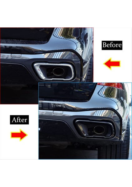 Bmw X5 G05 2021 2022 Araç Egzersiz Muffter Tail Boru Trim Kapak Paslanmaz Çelik Dış Aksesuarlar (Yurt Dışından) fırsatları