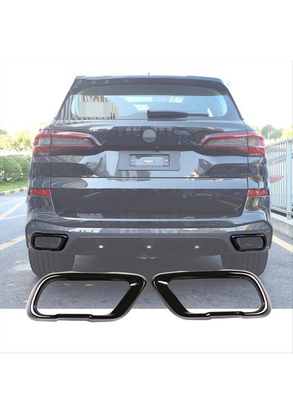 Bmw X5 G05 2021 2022 Araç Egzersiz Muffter Tail Boru Trim Kapak Paslanmaz Çelik Dış Aksesuarlar (Yurt Dışından) indirimleri