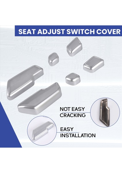 Mercedes Benz C E Gla Gla Cls ml Sınıfı W212 W218 X166 Gümüş Krom Koltuk Ayar Düğmesi Anahtarı Kapak Trim (Yurt Dışından) fırsatları