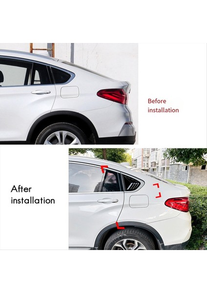 Araba Arka Cam Panjur Panjurları Panjurlar Kapak Kaplama Bmw X4 F26 2014-2018 Araba Trim Aksesuarları Parlak Siyah (Yurt Dışından) modelleri