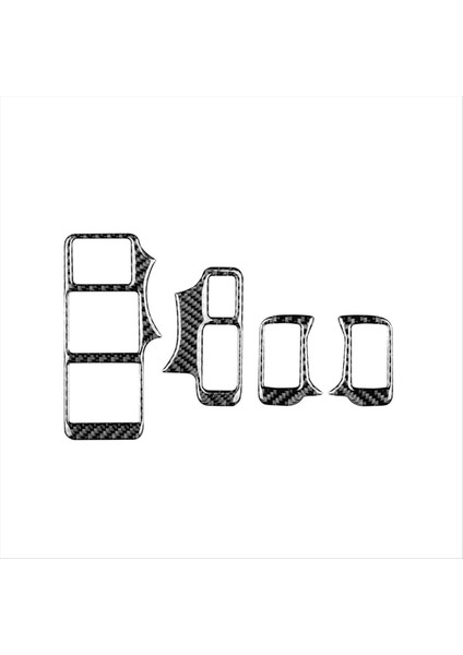 Acura Tl 2009-2014 Için Karbon Fiber Araba Pencere Kaldırma Anahtarı Paneli Kapak Trim Iç Aksesuarları (Yurt Dışından)