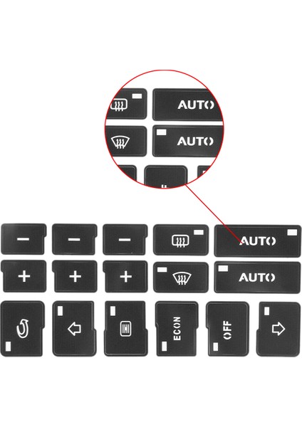 For-Audi A4, B6, B7 2000-2004 Ac Iklim Kontrol Düğmesi Onarım Çıkartma Çıkartma (Yurt Dışından) fiyatları