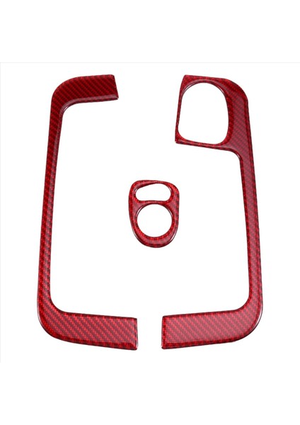 Pencere Düğmesi Paneli Dekoratif Çıkartma Fiat 500 2008-2011 Abarth 595 2012-2023 Lhd Kırmızı (Yurt Dışından)