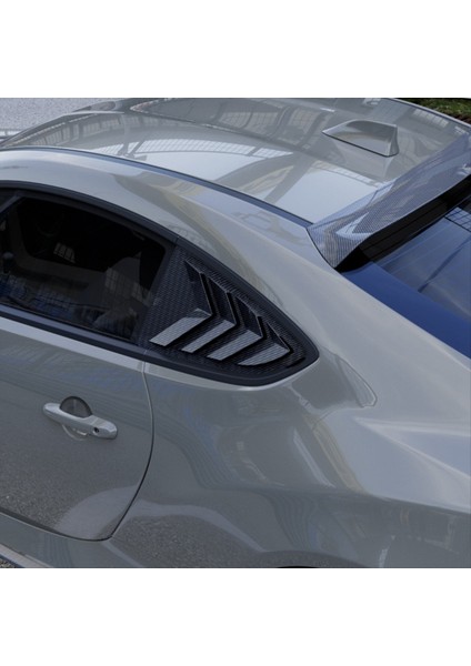 Araba Arka Üçgen Pencere Panjur Panjurları Panjurlar Toyota GR86 Subaru Brz 2022+ Karbon Fiber Desen (Yurt Dışından) modelleri
