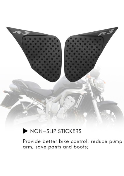 Yamaha R3 2015 2016 2017 Için Yzf-R3 Slip Anti-Slip Anti-Slip Ped Tank Koruyucusu Yan Yapıştırıcılar Gaz Diz Kavrama Pedleri (Yurt Dışından) fiyatları