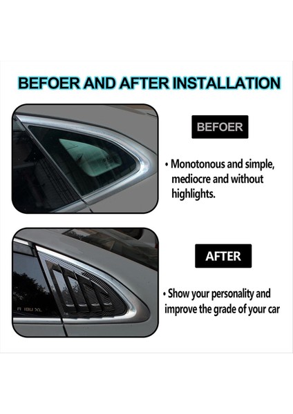 Araç Arka Pencere Kapağı Kapağı Döşeme Penceresi Panjur Panosu Yan Havalandırma Döşeme Chevrolet Malibu Xl 2016-2021 Karbon Fiber Desen (Yurt Dışından) modelleri