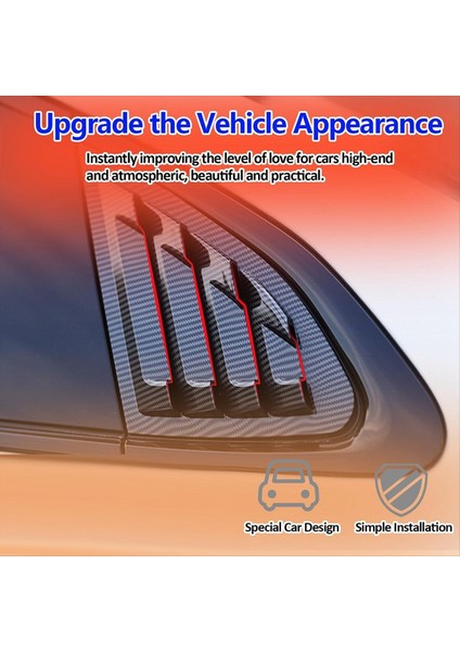 Araç Arka Pencere Kapağı Kapağı Döşeme Penceresi Panjur Panosu Yan Havalandırma Döşeme Chevrolet Malibu Xl 2016-2021 Karbon Fiber Desen (Yurt Dışından) fırsatları