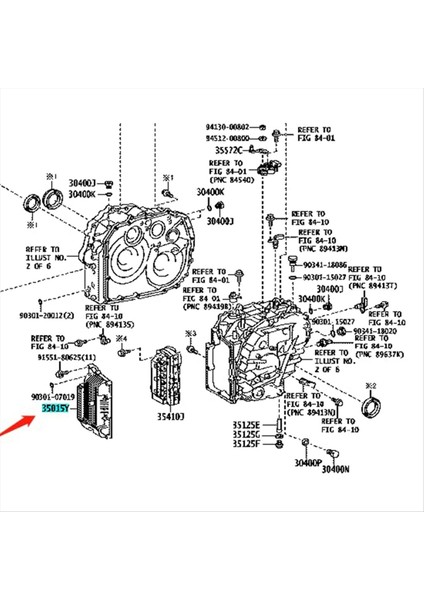 Şanzıman Yağı Tavası Şanzıman Aks Yan Kapak Yarım Aziz Kapak 35015-12010 3501512010 Toyota Camry Corolla Lexus (Yurt Dışından)
