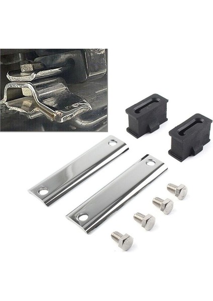 1set Muffler Askı Braket Kiti 65724-85A Harley Flt Yol Turu Glide 1985-2016 Motosiklet Egzoz Boru Yalıtım, A (Yurt Dışından) modelleri