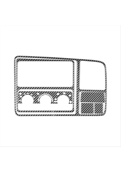 Chevy Silverado Için Karbon Fiber 1500 1999-2002 Konsol Hava Havalandırma Kapağı Fm Ayar Anahtarı Kapak Trim Aksesuarları (Yurt Dışından)