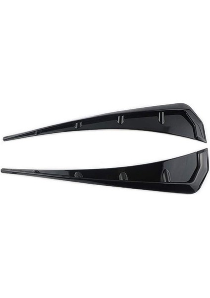 Evrensel Araba Mudguard Yan Havalandırma Dekoratif Çıkartmalar, Hava Akışı Giriş Deliği Izgara Aksesuarları, Abs Siyah (Yurt Dışından)