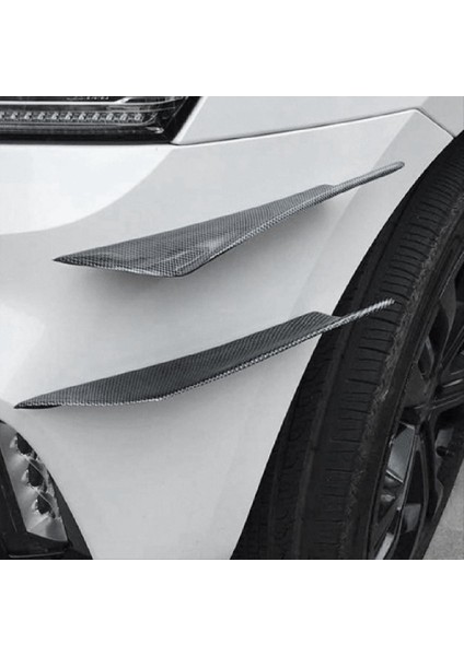 Evrensel Araba Ön Tampon Dudak Ayırıcı, Araba Dış 4 Paket Yumuşak Yüzgeçler Savaş Rüzgar Kılıcı Otomatik Hava Spoiler Çıkartma Süslemesi (Yurt Dışından) fırsatları