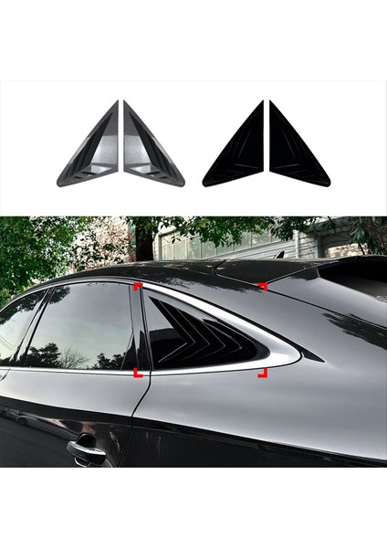 Araba Arka Üçgen Pencere Panjurları Panjurlar Panjurlar Kapak Kapağı Audi Q5 Fy Coupe 2018-2024 Parlak Siyah (Yurt Dışından) fiyatları