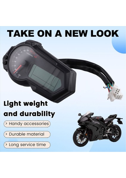 Motosiklet Universal 1200RPM Yolcun Taşometre Utv LCD 2,4 Silindir Için Dijital Hızölçer Göstergesi N1-6 (Yurt Dışından) indirimleri