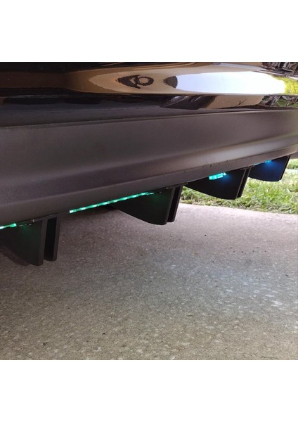 Evrensel Arka Tampon Dudak Difüzör Köpekbalığı Yüzgeçleri, Çene Tampon Koruyucusu, Köpekbalığı Yüzgeçleri Kapak Süslemesi Spoyler - Siyah 4pcs (Yurt Dışından) fırsatları