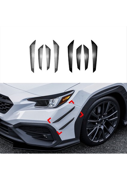 Araba Ön Tampon Dış Yan Ayırıcı Spoiler Subaru Wrx Stı Vb 2022+ Karbon Fiber Için Canard Trim (Yurt Dışından) fırsatları