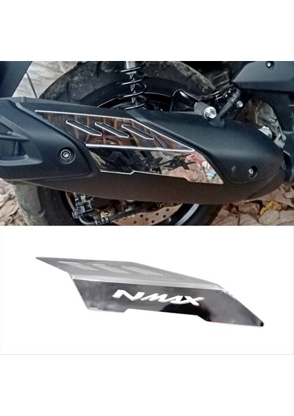 Yamaha NMAX155 Gümüş Motosiklet Egzoz Kapağı Dekorasyonu (Yurt Dışından) fırsatları