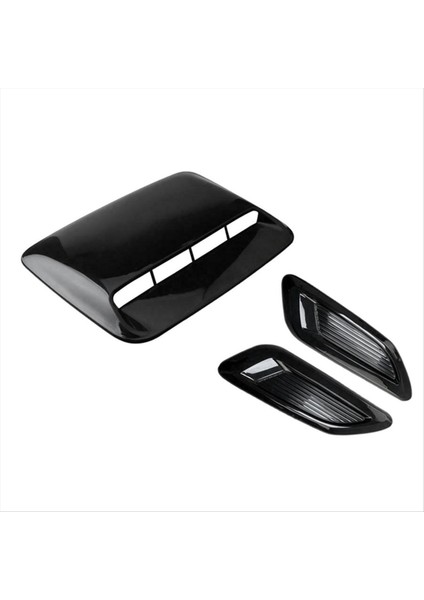 Araba Hava Akışı Alım Kaputu Kepçe Havalandırma Havalandırma Bonnet Dekor Kapak Merkezi Yan Hava Outlet Hood Otomatik Dış Aksesuarlar Evrensel B (Yurt Dışından)