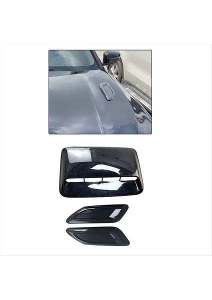 Araba Hava Akışı Alım Kaputu Kepçe Havalandırma Havalandırma Bonnet Dekor Kapak Merkezi Yan Hava Outlet Hood Otomatik Dış Aksesuarlar Evrensel B (Yurt Dışından) fırsatları