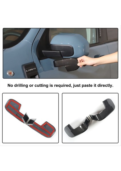 Ford Maverick Için 2022 2023 Araba Dikiz Yan Ayna Kapağı Dekorasyon Trim Çıkartma Aksesuarları - Abs Karbon Fiber (Yurt Dışından) modelleri