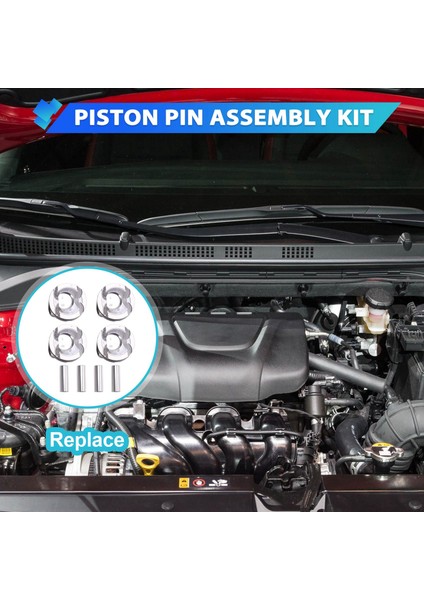 1set/8pcs 1.6l Motor Pistonlar Pim Kiti 23040-2B600 Hyundai Accent Kia Soul Rio 2012-2017 23041-2B610 23041-2B620 (Yurt Dışından) indirimleri
