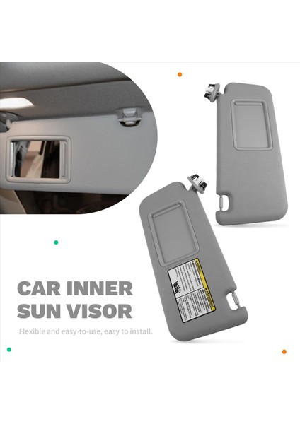 Toyota Rav4 2006-2013 Için 1 Çift Gri Sol ve Sağ Güneşlik (Yurt Dışından) fırsatları