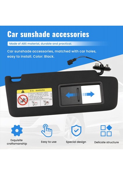 Vw Jetta Golf Için Makyaj Aynası ile Araba Ön Güneş Vizör Paneli 7 Mk7 T-Cross Passat B8 5GG857551 5GG857552 (Yurt Dışından) indirimleri