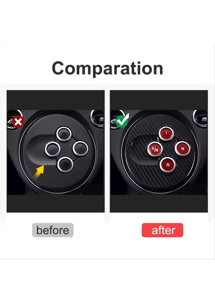 Fiat 500 Abarth 595 B Lhd Için Karbon Fiber Vites Kolu Kapağı Çıkartması (Yurt Dışından) fiyatları