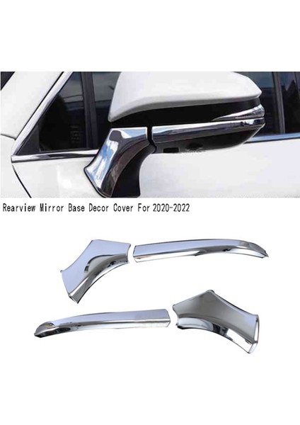 Toyota Harrier Venza XU80 2020-2022 Rhd Gümüş Için Araba Yan Kapı Ayna Trim Dikiz Ayna Taban Dekor Kapağı (Yurt Dışından) indirimleri