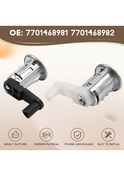 Araba Lh &amp; Rh Kapı Kilit Silindir Kiti 2 Key 7701468981 7701468982 Renault Megane Için 1996-2003 Scenic Clio Master (Yurt Dışından) modelleri