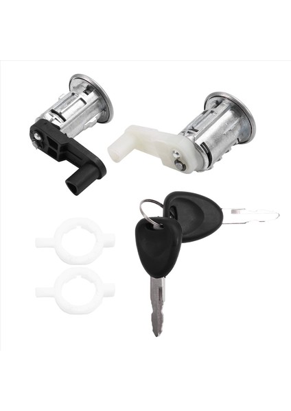Araba Lh &amp; Rh Kapı Kilit Silindir Kiti 2 Key 7701468981 7701468982 Renault Megane Için 1996-2003 Scenic Clio Master (Yurt Dışından) indirimleri