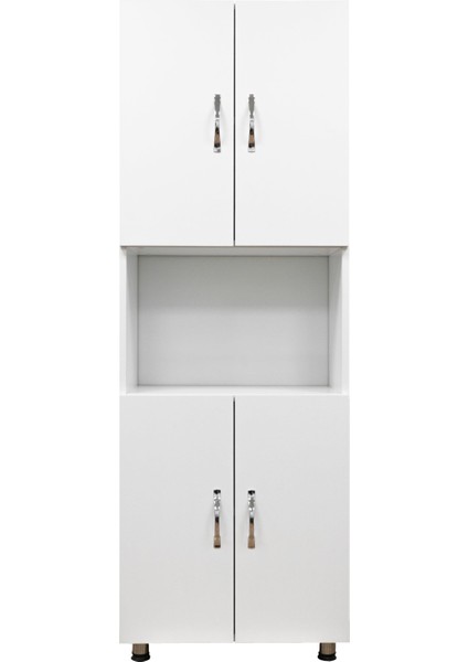 4 Kapaklı Bölmeli Çok Amaçlı Dolap