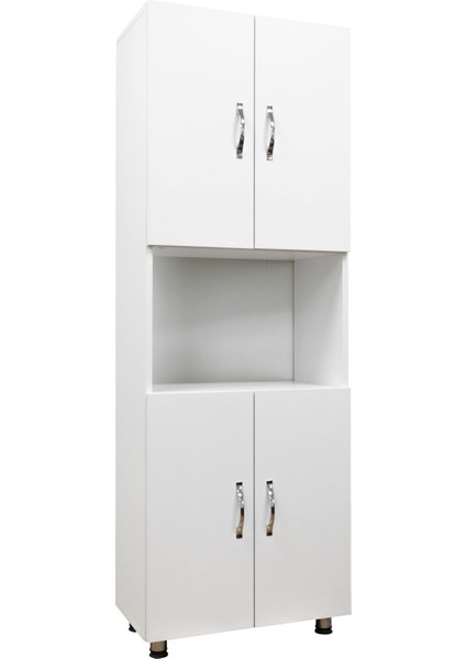 4 Kapaklı Bölmeli Çok Amaçlı Dolap