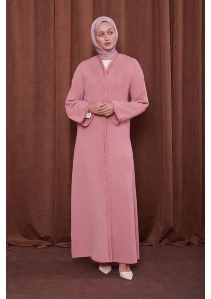 Pudra Önü Taşlı Ferace