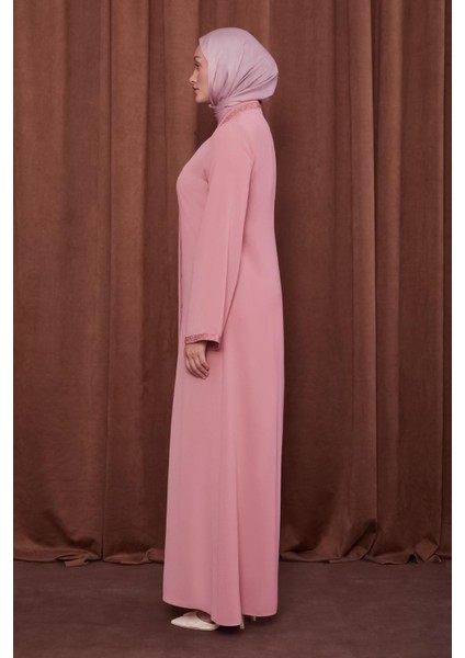 Pudra Önü Taşlı Ferace