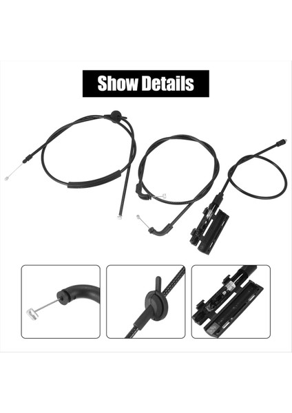 Bmw E65 E66 Için 4 Adet/takım Araba Ön Orta Arka Kaput Açma Kablosu Kiti (Yurt Dışından) modelleri