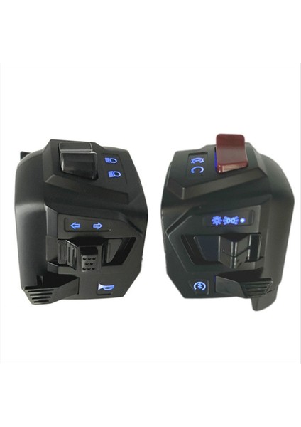 Motosiklet Universal 22MM Gidon Anahtarı Assy 12V Gece Işığı LED Pulsar NS200 Modofied Gidon Anahtarı (Yurt Dışından)