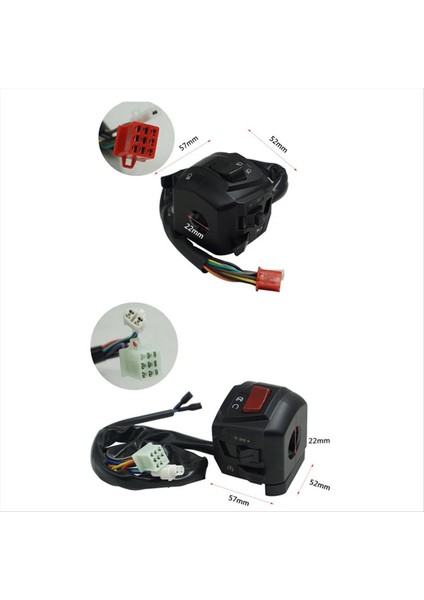 Motosiklet Universal 22MM Gidon Anahtarı Assy 12V Gece Işığı LED Pulsar NS200 Modofied Gidon Anahtarı (Yurt Dışından) modelleri