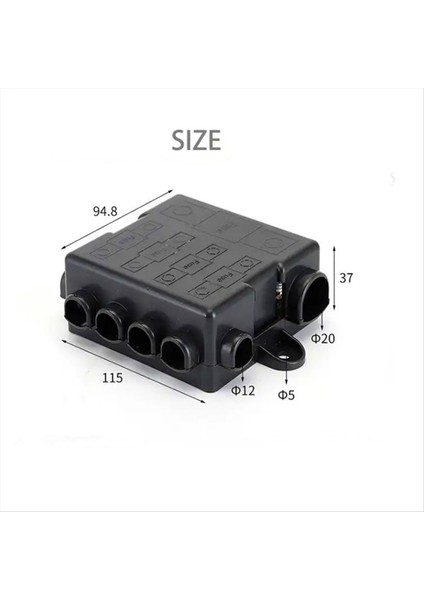 Mega ve Midi Için Ağır Hizmet Tipi Güç Dağıtım Sigorta Kutusu Bloğu (Yurt Dışından) indirimleri