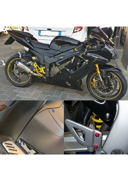 158PCS Evrensel Motosiklet Kaplama Vidaları Fındık Kiti Moto Gövde Çalışma Cıvatları Yamaha Yzf R1 R6 R3 2004- 2008 (Mavi) (Yurt Dışından) modelleri