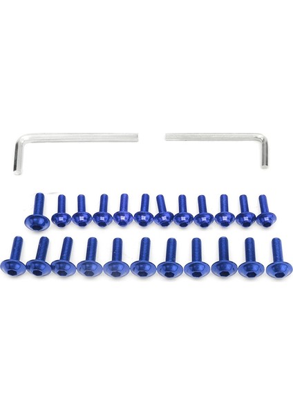 158PCS Evrensel Motosiklet Kaplama Vidaları Fındık Kiti Moto Gövde Çalışma Cıvatları Yamaha Yzf R1 R6 R3 2004- 2008 (Mavi) (Yurt Dışından) indirimleri