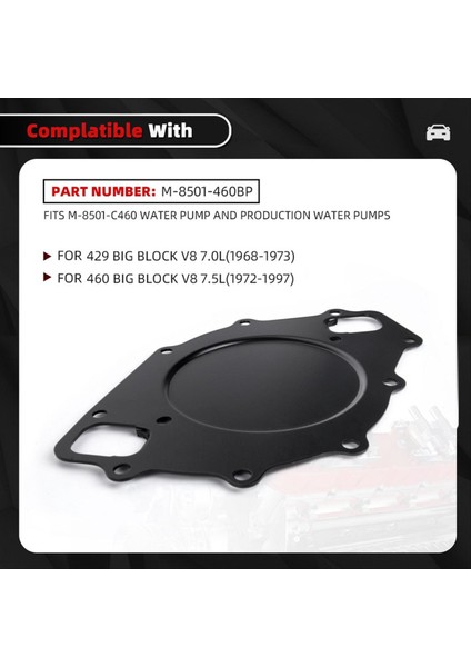 Ford 429 460 Büyük Blok Motorları Için Su Pompası Destek Plakası (Yurt Dışından) indirimleri