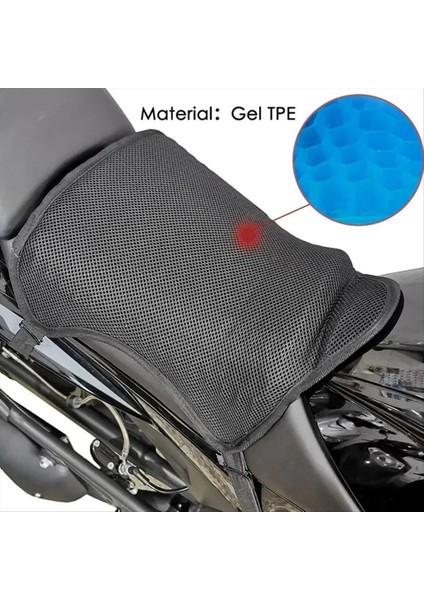 Motosiklet Jel Koltuk Minderi Nefes Alabilir Isı Yalıtımlı Hava Yastığı Kılıfı (Yurt Dışından) indirimleri