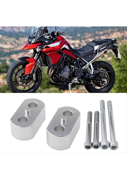 Triumph Tiger Için 900 Gt Pro Rally Pro TIGER900 2020 Motosiklet Gidon Yükselticisi Tutma Talonu Çubuk Montaj Kelepçesi Adaptörü Gümüş (Yurt Dışından) modelleri